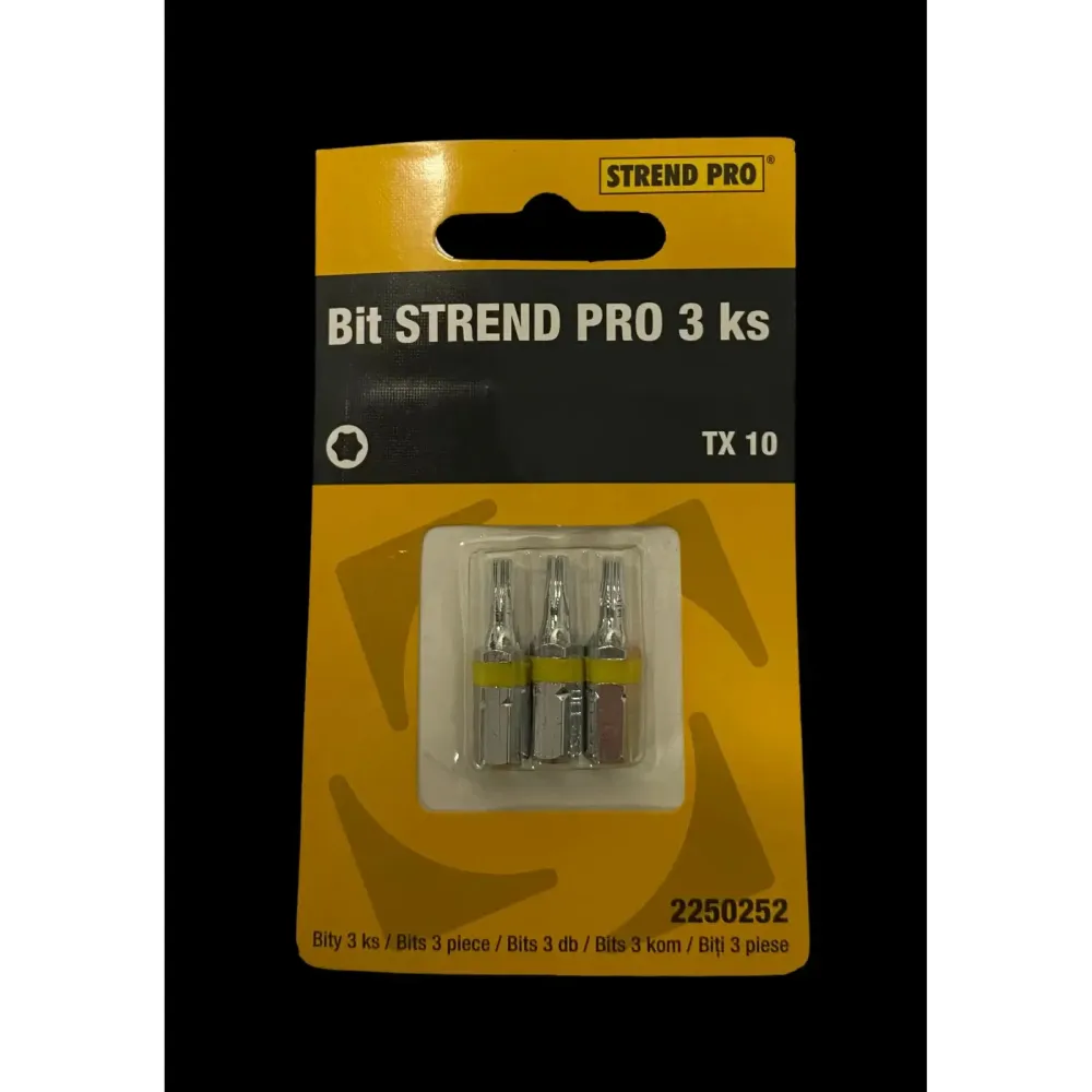 Bit S2 torx TX10 náhradní díl Strend Pro v sadě 3 ks