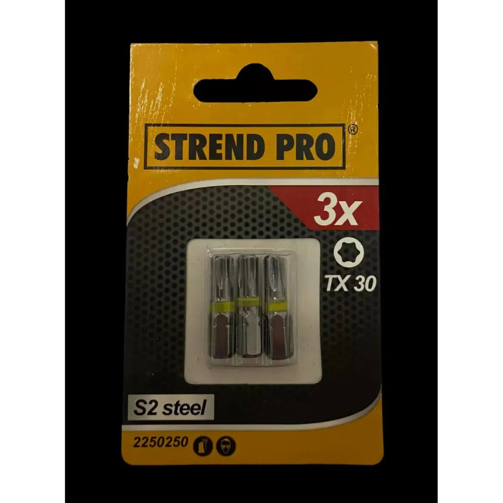Bit S2 torx TX30 náhradní díl pro šroubování vhodný pro Strend Pro 3 ks