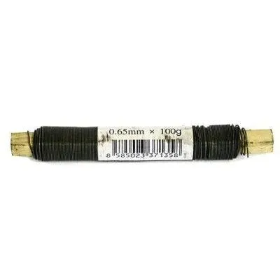 Drát vázací 065 mm x 100 g určen pro vázání upevnění v černém provedení z PVC