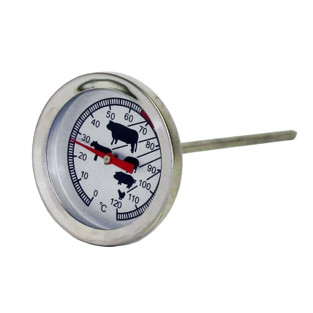 Vpichový teploměr určen pro měření teploty při pečení masa 0 ž 120°C
