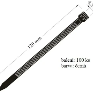 Vázací páska VPC 48x120 určena k vázání upevnění svazků nosnost 22 kg
