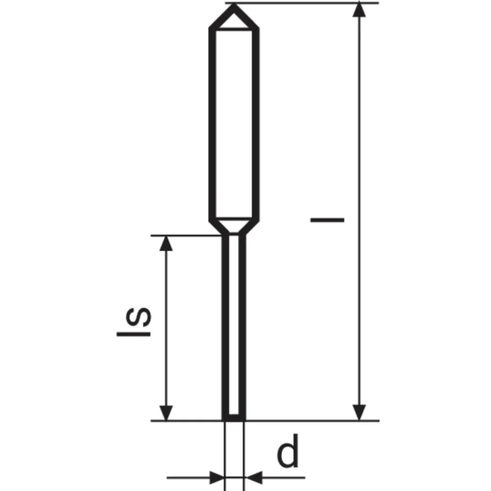 T 1,2/75 Taststift 1,2mm/75mm für Messtastersatz 817 ts3