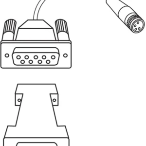 2000 r datový kabel 2m(9-polů) Opto RS232 pro Extramess