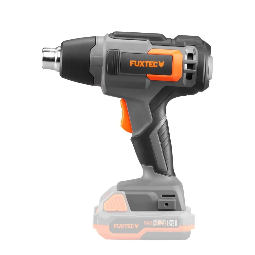 20V akumulátorová horkovzdušná pistole FX-E1HLP20 FUXTEC - s 2Ah baterií 2,4A nabíjeckou
