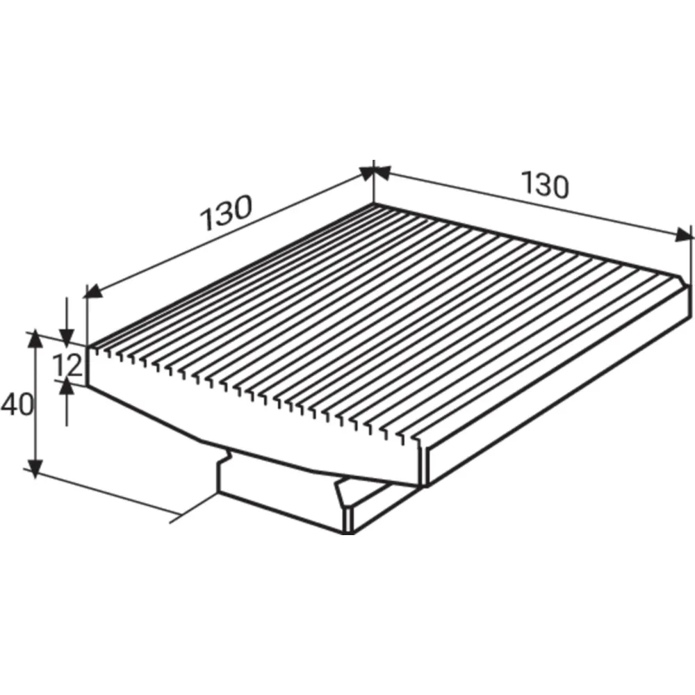 827 b 33 Měřicí deska stolu 130 x 130 mm