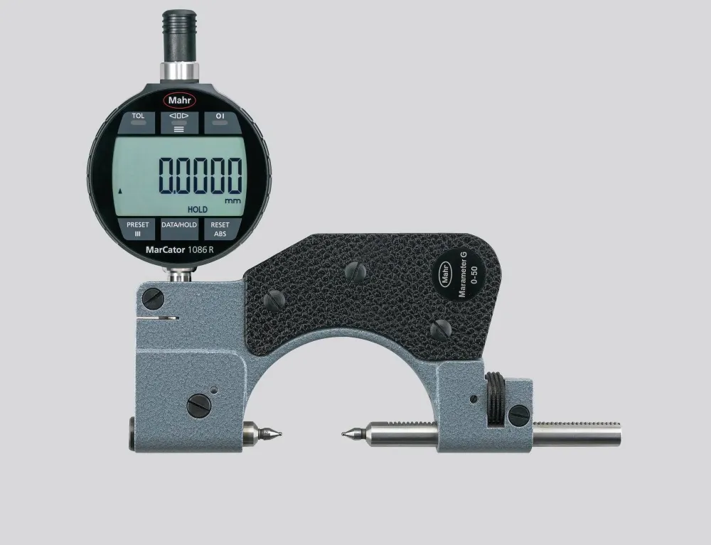 840 FG třmenový kalibr s indikátorovým úchylkoměrem 40-90 mm, v dřevěné krabičce