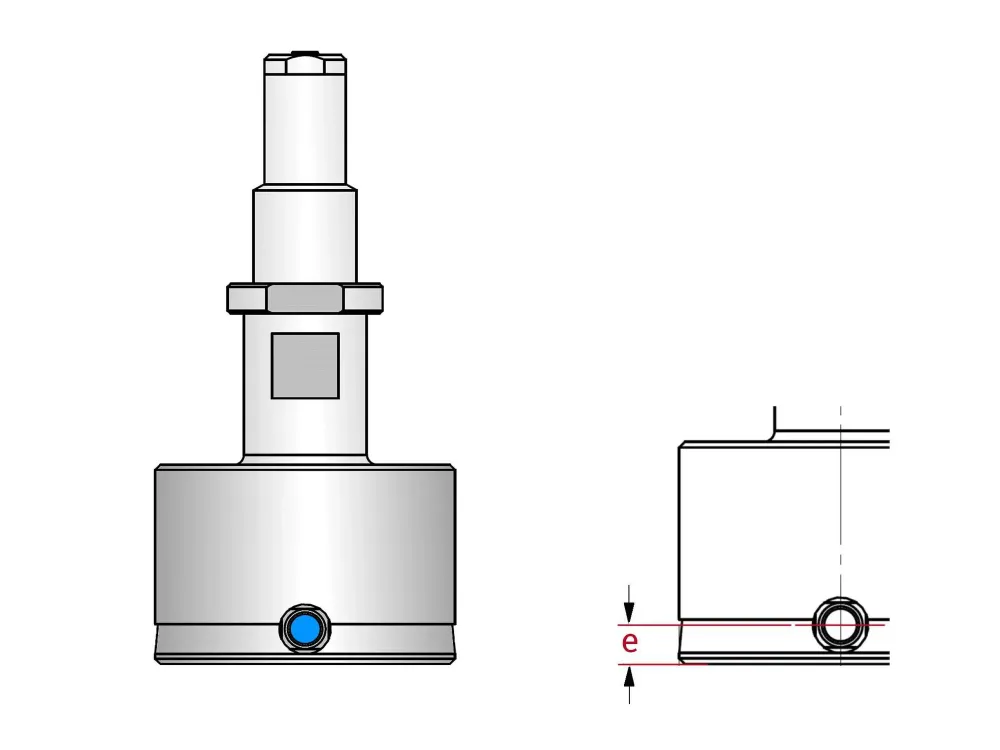 844 D-FD dutinoměr s měřícím trnem 844 D-FD >110-120 mm s odchylným rozměrem , M10 x 1