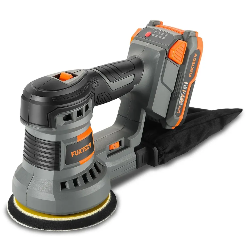Akumulátorová 20V rotacní bruska FUXTEC FX-E1RS20 SET s 1 x akumulátorem 2Ah, 1 x nabíjeckou 1A