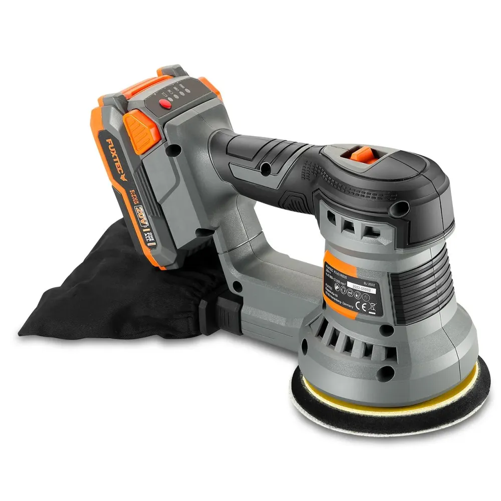 Akumulátorová 20V rotacní bruska FUXTEC FX-E1RS20 SET s 1 x akumulátorem 2Ah, 1 x nabíjeckou 1A