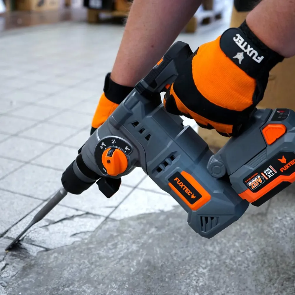 Akumulátorové vrtací kladivo FUXTEC 20V FX-E1RH20 bez akumulátoru, bez nabíjecky