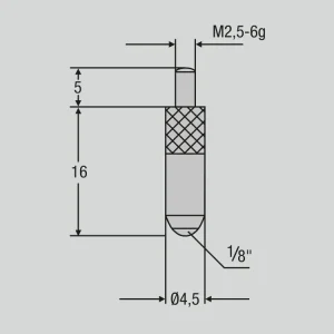Dotek Kulička Ø 1/8″ délka 16 mm