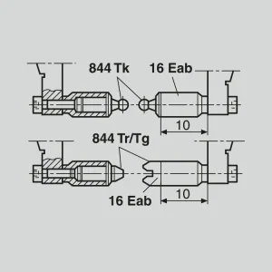 16 Eab upínací pouzdra pro 844Tg/Tr 844 Tk
