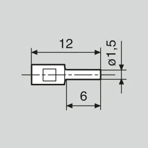 16 Eea2 měř. doteky D=1,5mm pro vnější měření