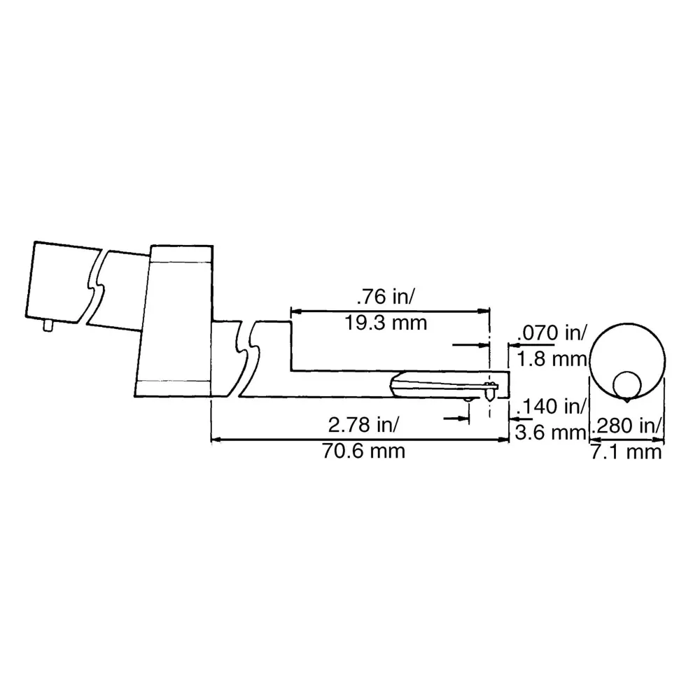 EGH-1027 Taster (kleine Bohrungen) 5µm/90°
