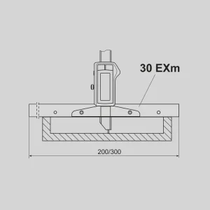 30 EXm prodl. měřicí můstek 300 mm včetně šroubů