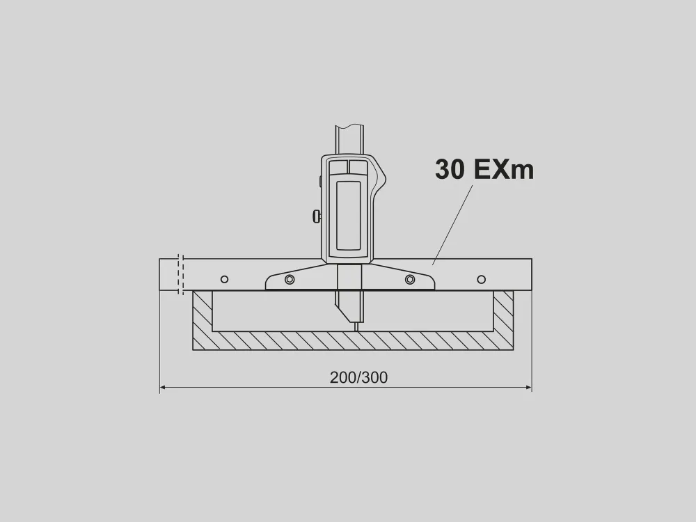 30 EXm prodl. měřicí můstek 300 mm včetně šroubů