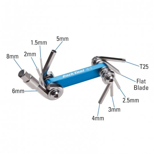 Multifunkční nářadí PARK TOOL IB-2 (8 nástrojů)
