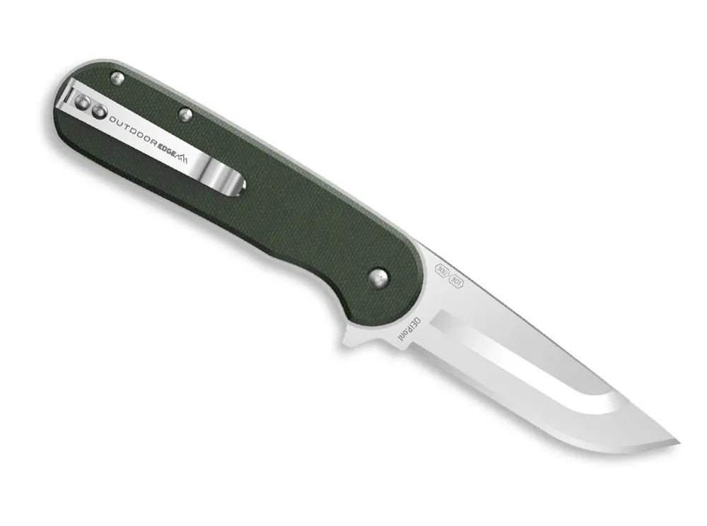 Outdoor Edge Razor VX3 3,0" nůž Micarta Green