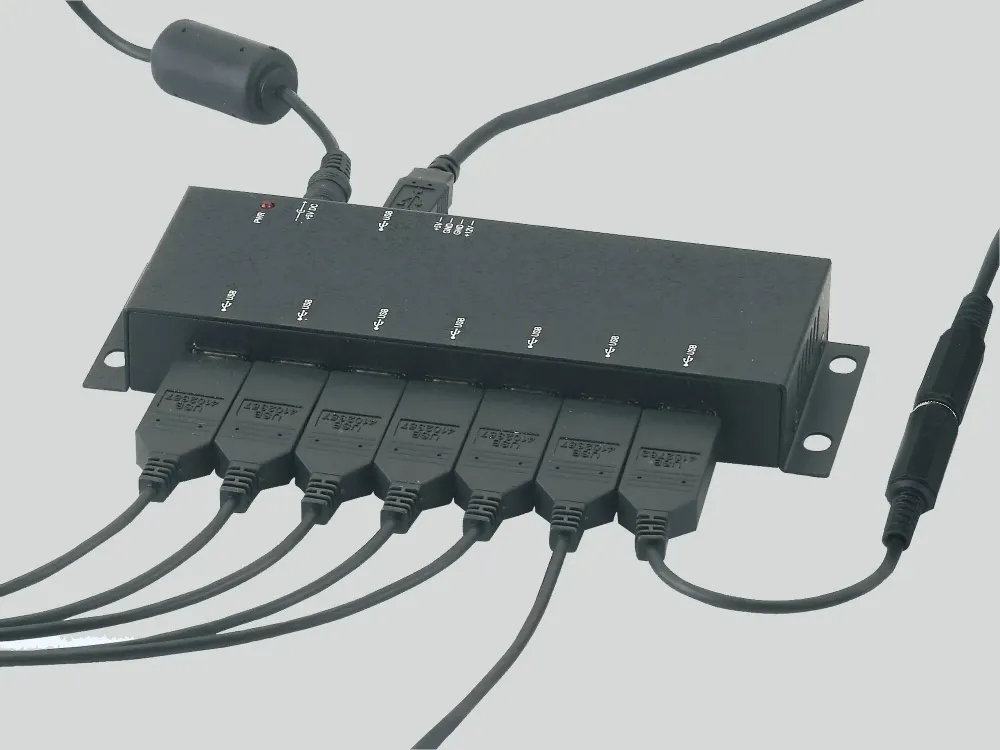 Rozbočovač USB MarCom Software 7-zdířek průmyslové provedení