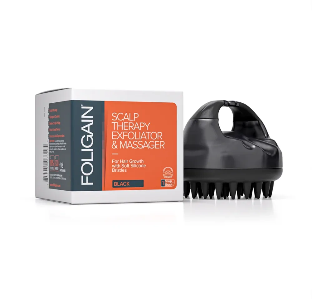 FOLIGAIN Peeling Masážník na Pokožku Hlavy v Černé