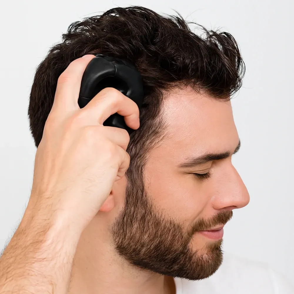 FOLIGAIN Peeling Masážník na Pokožku Hlavy v Černé