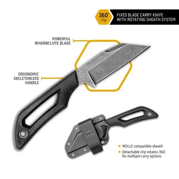 Nůž na puchýře Outdoor Edge Pivot Wharncliffe Black