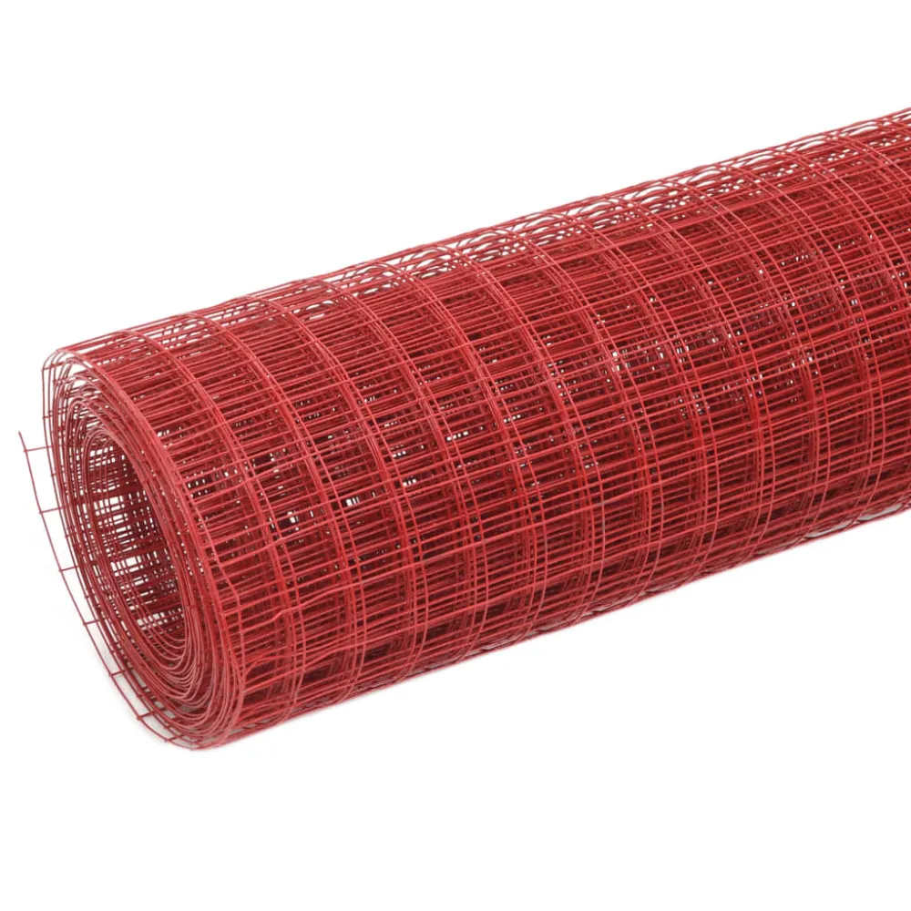 Pletivo ke kurníku ocel pvc vrstva 10 x 0,5 m červené červená