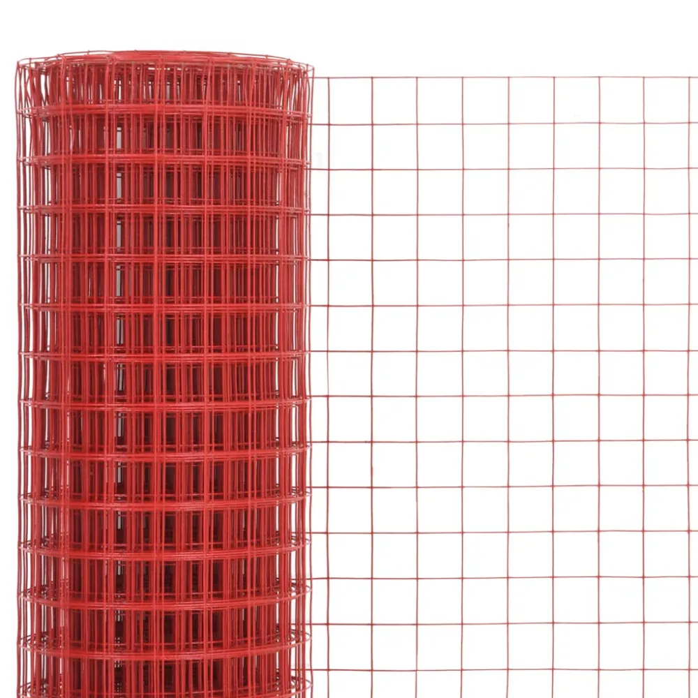 Pletivo ke kurníku ocel pvc vrstva 10 x 0,5 m červené červená