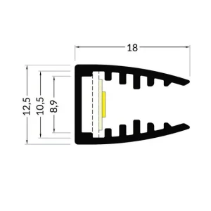Lišta stříbrná KM3-S 1M