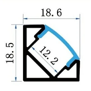 Sada lišty stříbrná KM58-S-MK-P 2M