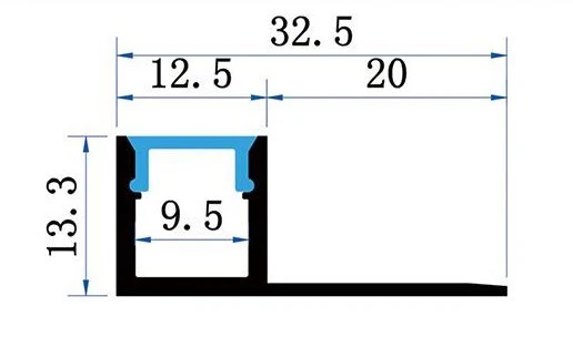 Sada lišty stříbrná KM65-S-MK-P 2M
