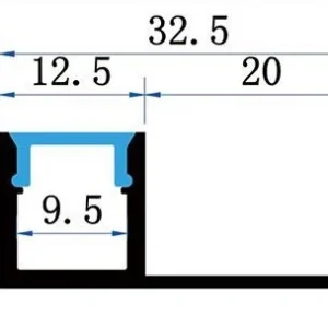 Sada lišty stříbrná KM65-S-MK-P 1M