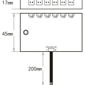 Stmívač přijímač separe KM-W-PS-1 12V-24V 120W