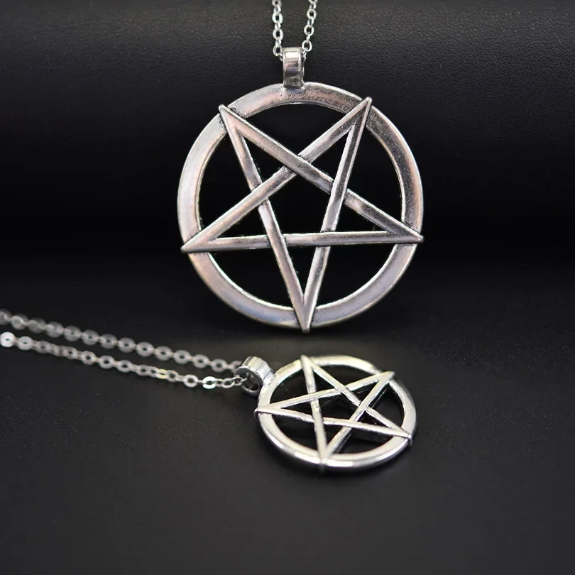 Náhrdelník s přívěskem Wiccan čarodějnictví Pentakl