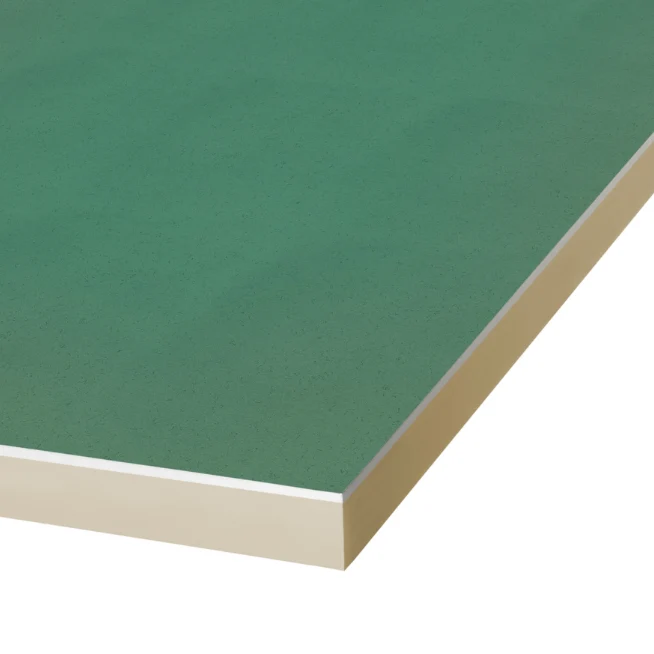 Thermano Gk ʎ 0,023 PIR desky s integrovaným zeleným sádrokartonem 2 600 x 1 200 mm