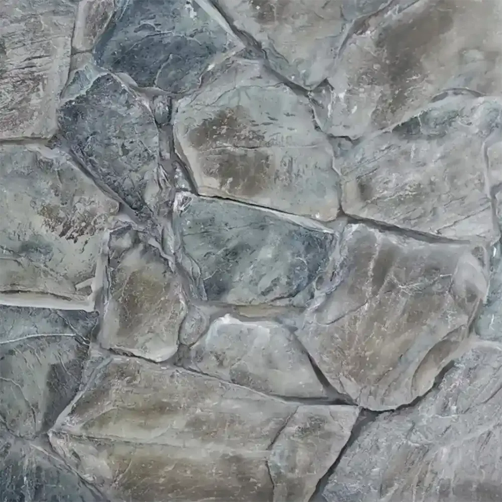 Vzorek šedé břidlice polygonálních desek 4-6 cm