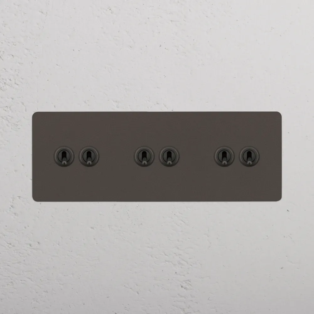 Kew Trojitý 6x přepínač - Bronz Regular