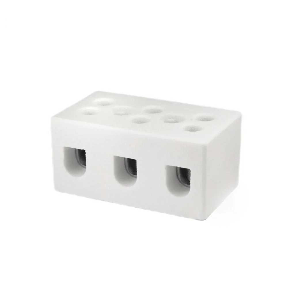ONKA 2.5-4mm2 / 3-kolejnice Steatit / Keramická / Porcelánová přípojka - PORCELAIN TERMINAL BLOCK, 1070003