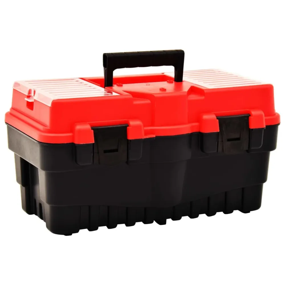 Box na nářadí plast 462 x 256 x 242 mm červený
