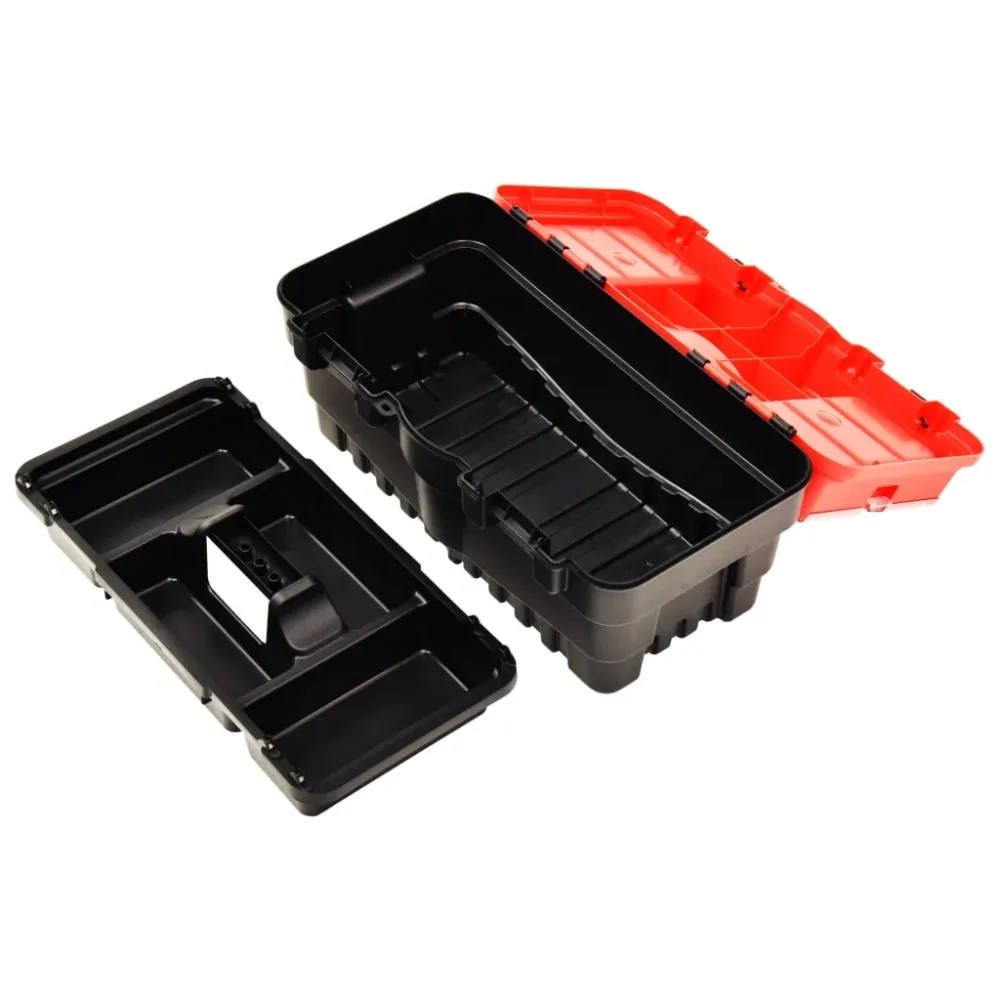 Box na nářadí plast 462 x 256 x 242 mm červený