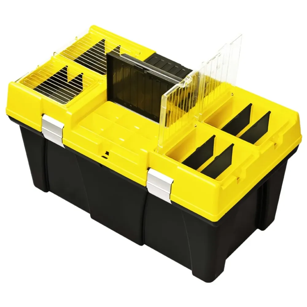 Box na nářadí plast 595 x 337 x 316 mm žlutý