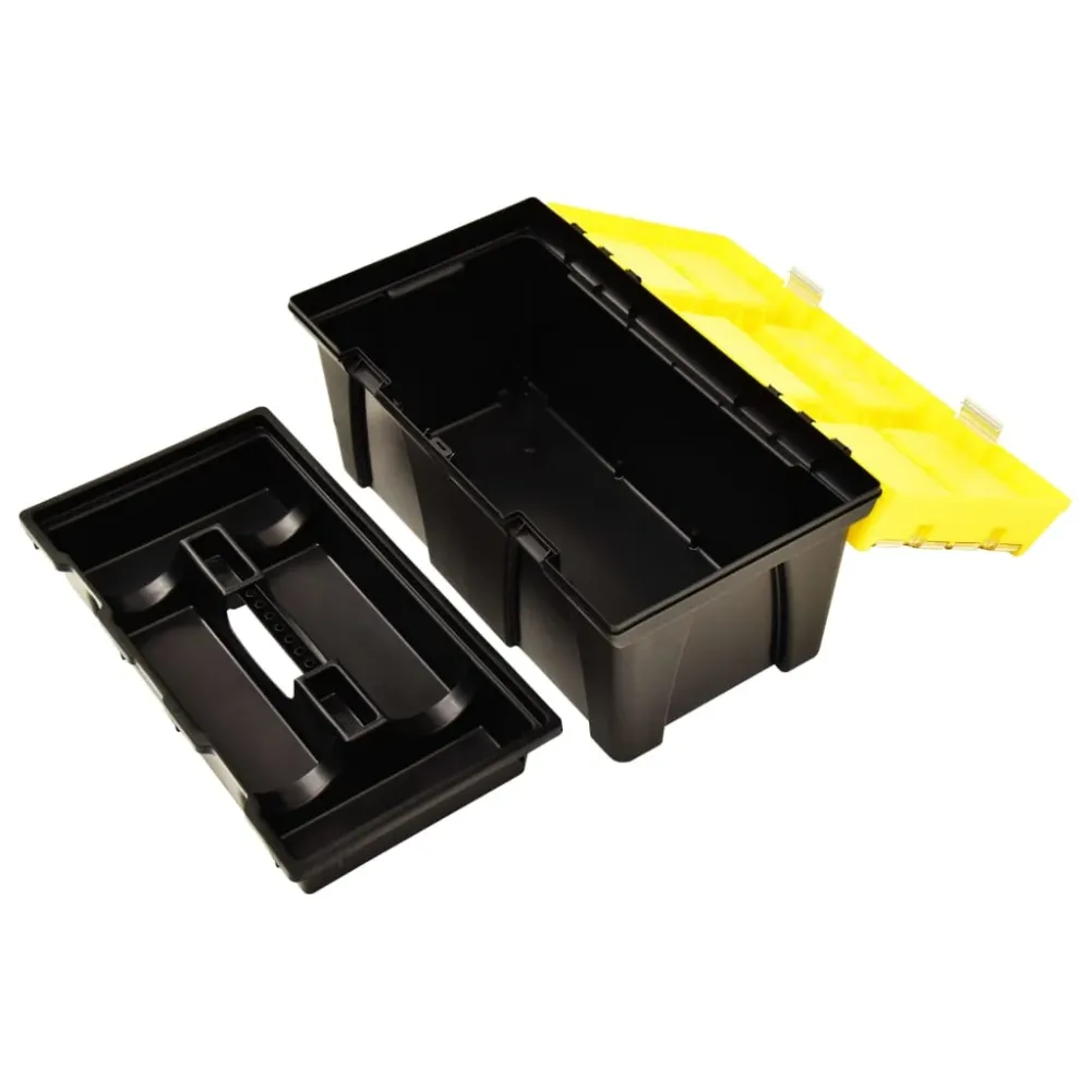 Box na nářadí plast 595 x 337 x 316 mm žlutý
