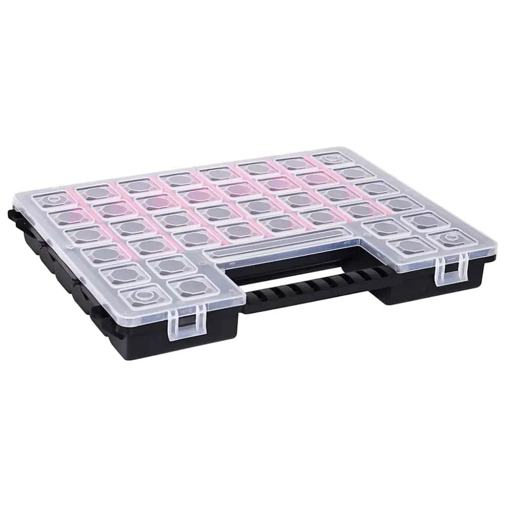 Boxy na součástky 5 ks nastavitelné přihrádky 385x283x50 mm