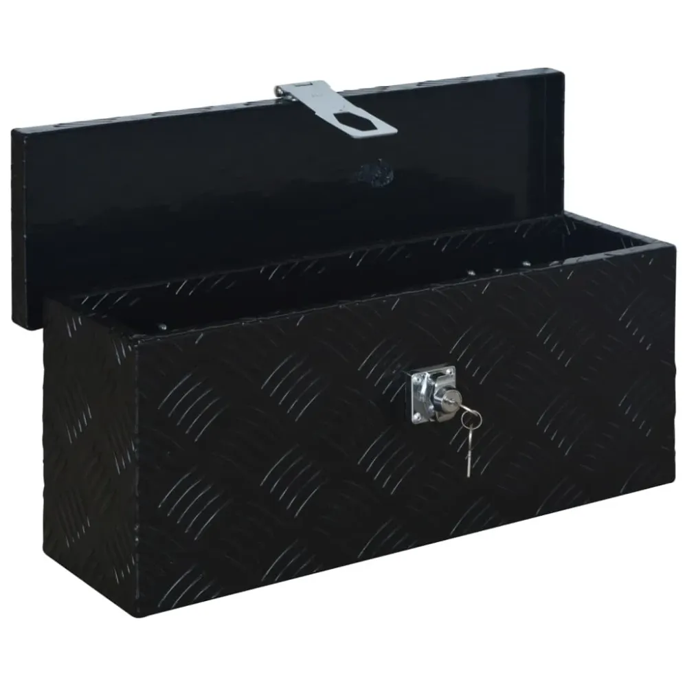 Hliníkový box 485 x 140 x 200 mm černý