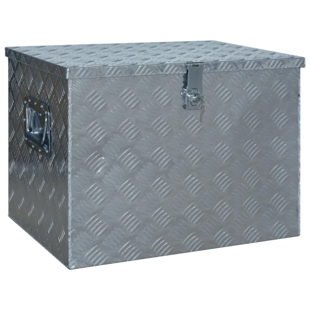 Hliníkový box 610 x 430 x 455 mm stříbrný zelená