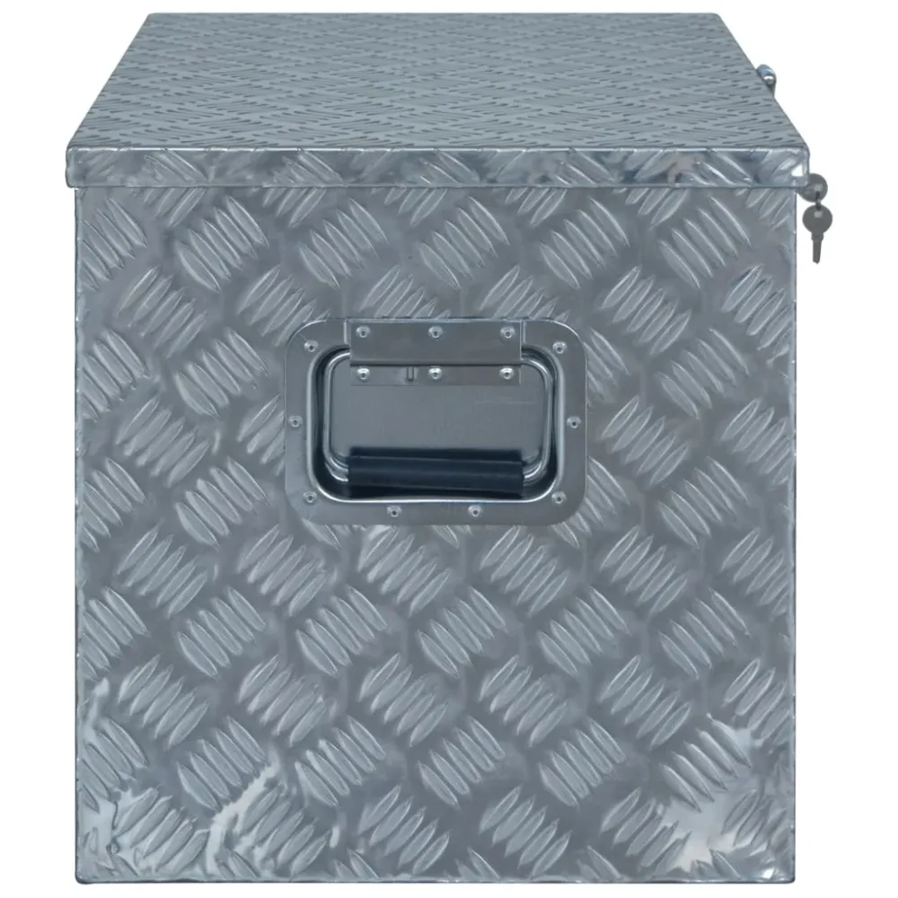 Hliníkový box 610 x 430 x 455 mm stříbrný zelená