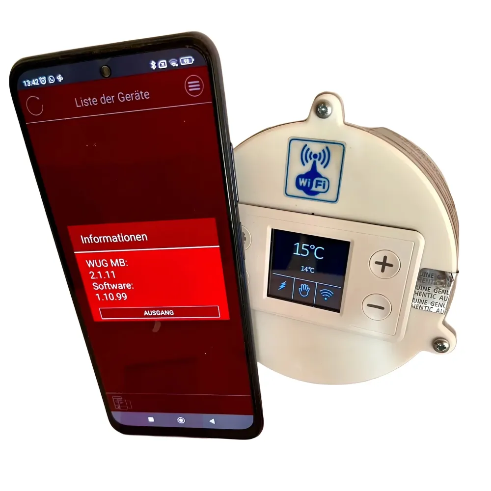 Topná tyč 3 kW WLAN Gema GmbH elektrická topná tyč 230V