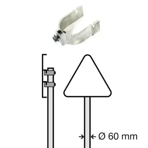Jednoduchá svorka BLF Ø 60mm (balení po 2 ks)