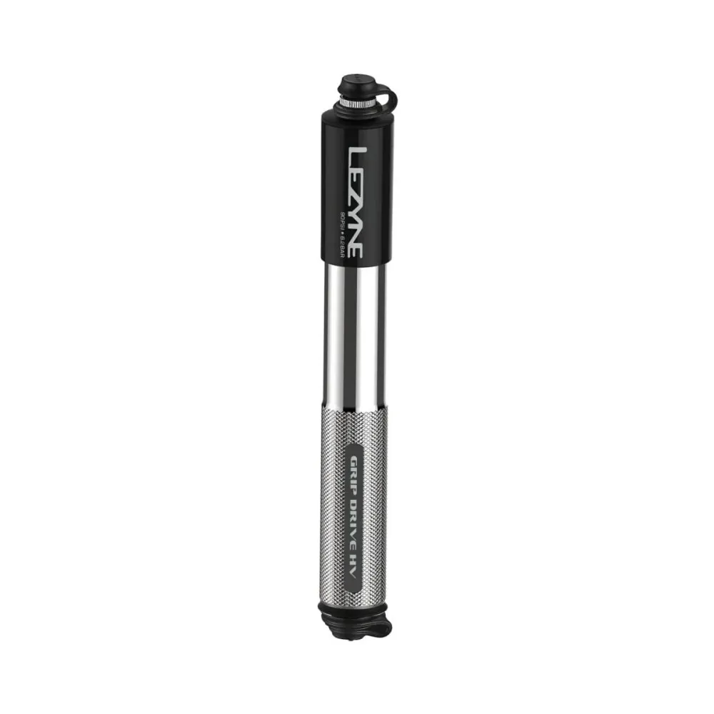 Ruční pumpa LEZYNE GRIP DRIVE HV MINI stříbrná