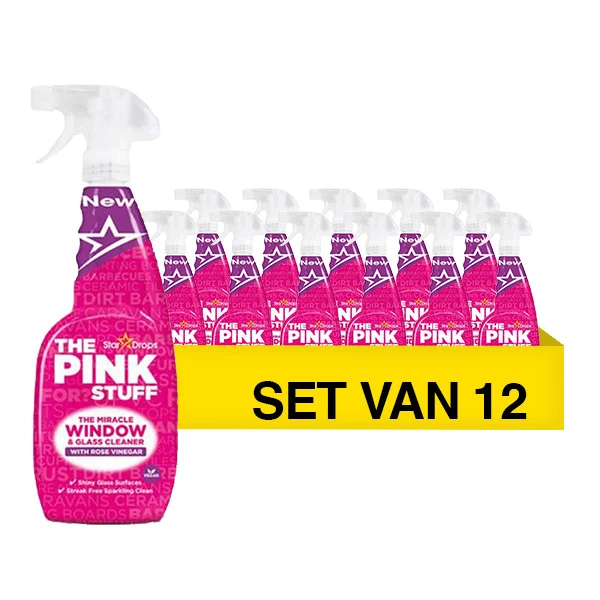Pink Stuff čistič skla 750ml - 12 balení